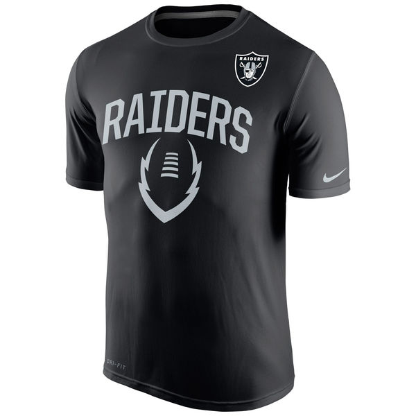 Men NFL Oakland Raiders Nike Legend Icon Performance TShirt  Black->nfl t-shirts->Sports Accessory